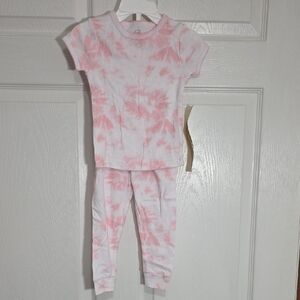 Pink Tie-Dye Kids Pajamas